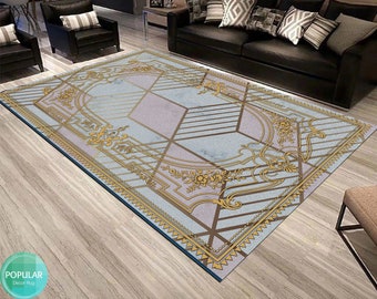 Alfombra / alfombra impresa en 3D personalizada Sala de estar Colores vivos Hecho a mano Hogar Decorativo Diseño especial Piso lavable antideslizante Interior