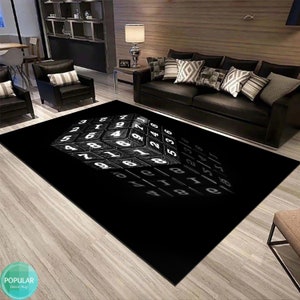 Spielkarten Symbol Teppich, Poker Spieler Matte, Spielzimmer Teppich,Casino Kunst, Spiel Würfel Designer, Gaming Party Decor Teppich, Wandteppich für Spielzimmer