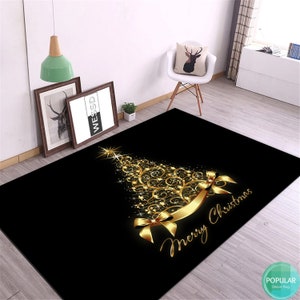 Noel Gift, 2024, Merry Christmas Rug, Pine Tree, Christmas Santa Claus And Snowmain Rug, Christmas Gift, Xmas Carpet, Rugs For Living Room,