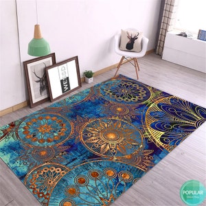 Antiker 70er Teppich, 70er Boho Ornament, 70er Jahre Muster, 70er Jahre Muster