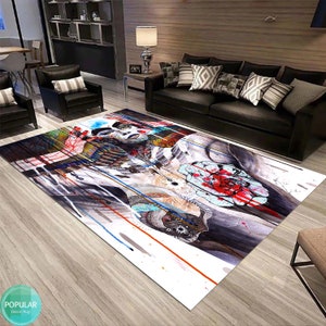 Graffiti Rug, Themed Mat, Abstract Graffito Carpet, Rugs for Living Room, Popular Rug, Home Decor Rug, Non slip Carpet, Decorative Rug