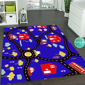 Motorway Mat, Road Rug, Car Rug, Floor Carpet, Kids Room Runner, Car Rug, McQueen Rug, Minimalist Rug, Nursery Rug, Play Rug, Gift Ideas