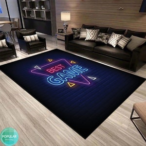 Cosmic Angels 80S Arcade Carpet, Nintendo Room Decor, Arcade Cabinet, Arcade Room Decor, Glow In The Dark Carpet