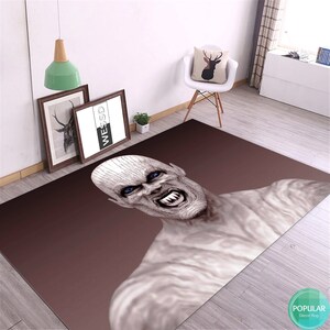 Skull Rug, Terrible Mat, Design Carpet, Colorful Mat, Area Rug.