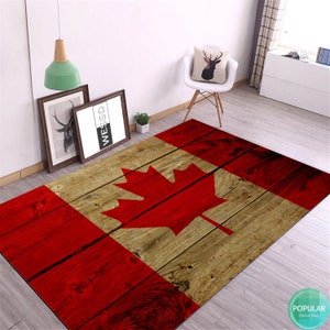 Kanadische Flagge Matte, Wanddekor Geschenk, Kanada Banner Teppich, Kanadische Flagge Matte, Grundteppich, Boden Geschenk, Wohnkultur Teppich