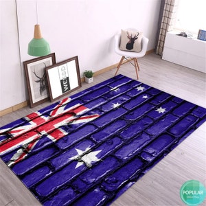 Australia Flag Mat, Wall Decor Gift, Australia Banner Rug, Australia Special Flag Carpet, Ground Rug, Floor Gift, Home Decor Rug