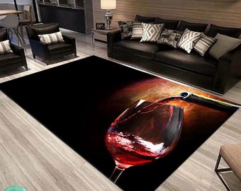 Cheers Carpet, Whiskey Glass, Champagne Rug, Alcohol Mat, Spirits Runner, Drink Art, Wine Rug, Beer Art, Aqua Vitae Gift, Drinking Room