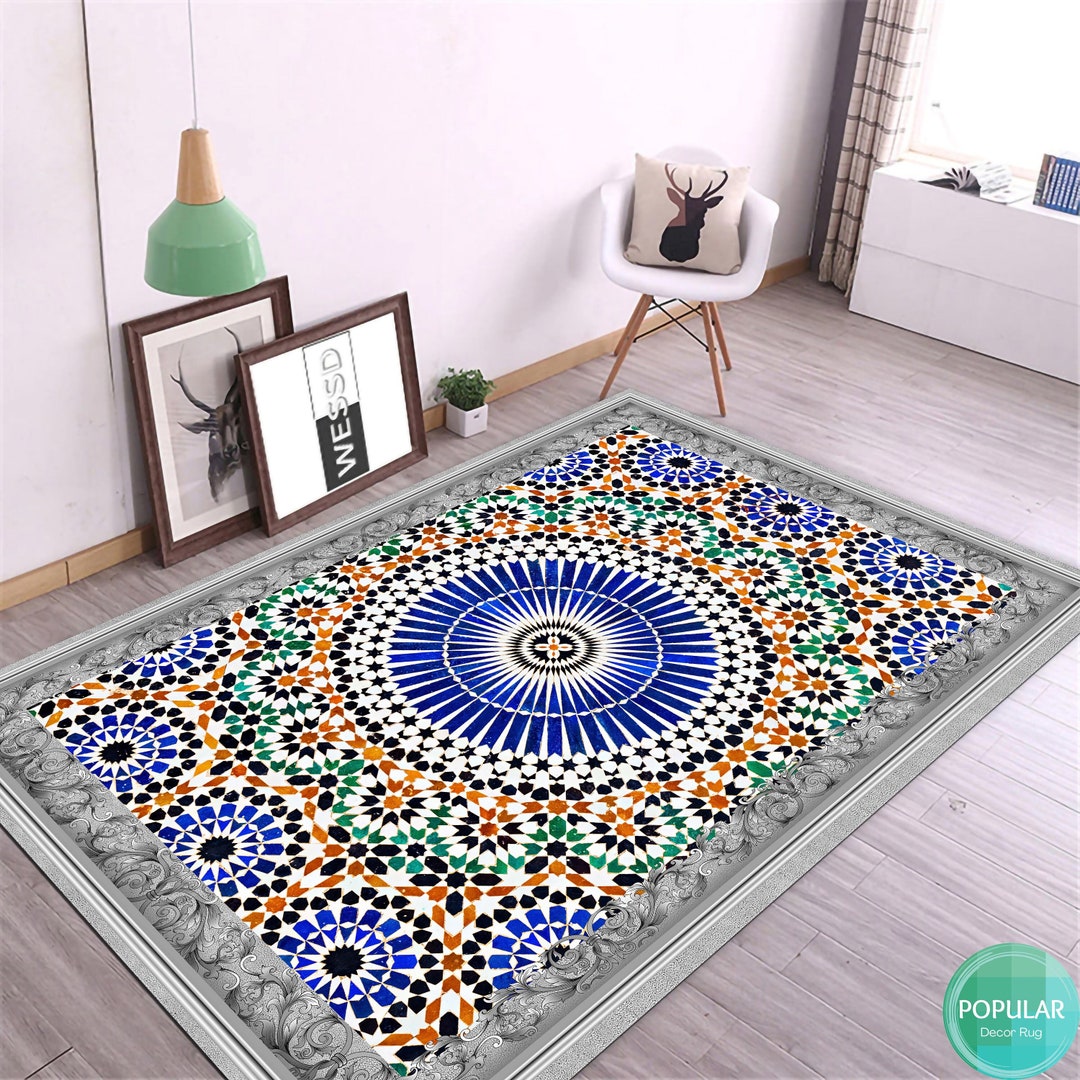 3D Rug, Unique Rug, Marble Pattern Mat, Art Carpet, Decorative Abstract ...