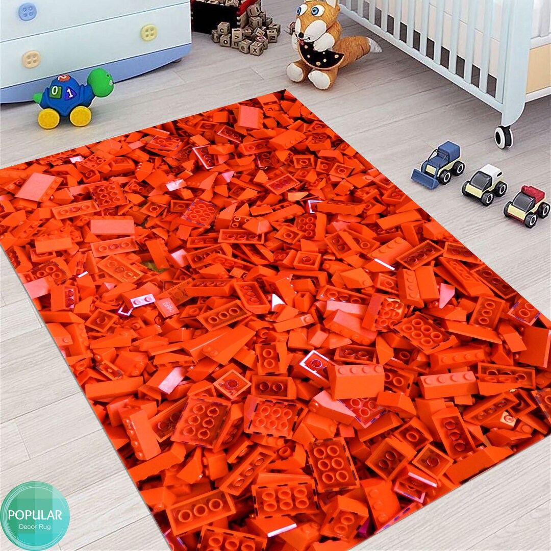 Lego Rug for Kids Room, Lego Carpet for Kids, Gift for Kids, Kids Room