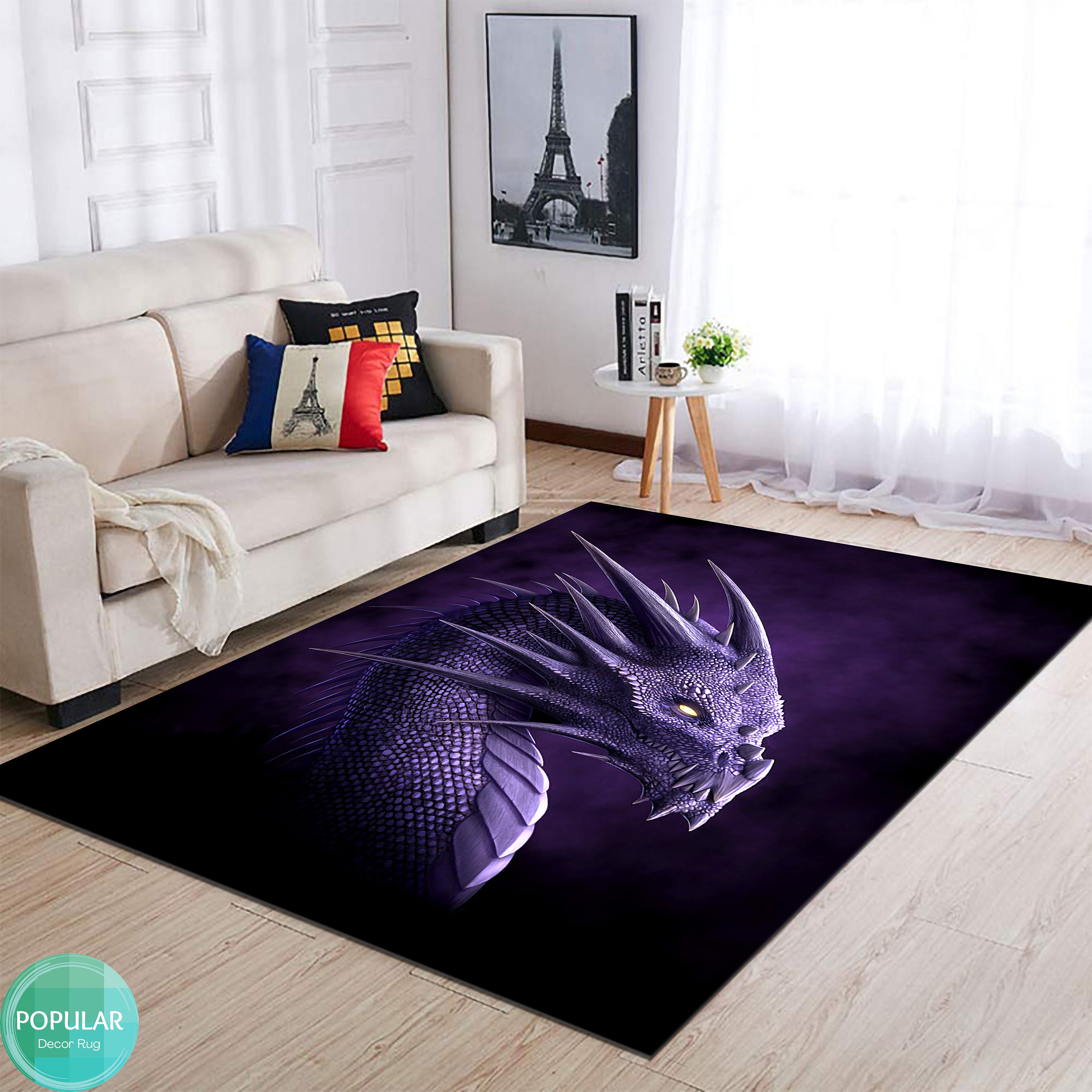 Purple Draco Mat, Dragon Rug, Wyvern Runner, Fantastic Carpet ...