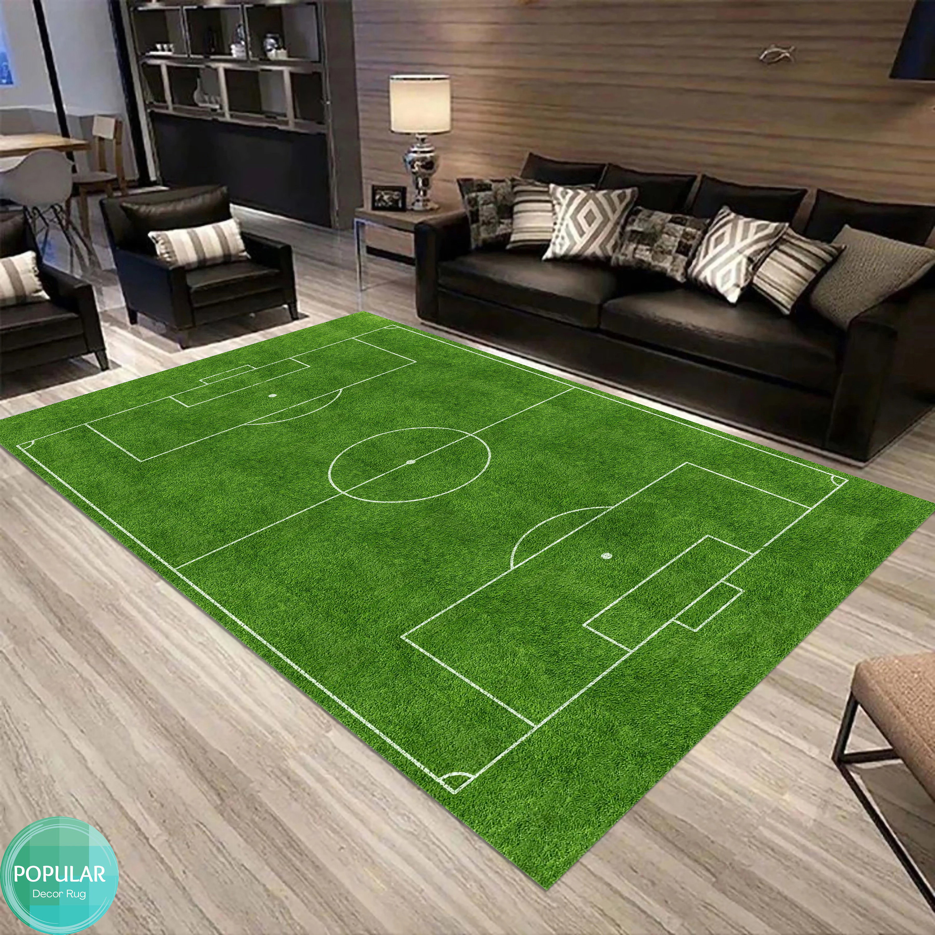 Discover Green Soccer Field, Football Field Gridiron, Sport Rug, Sport, Fan Clup Rug