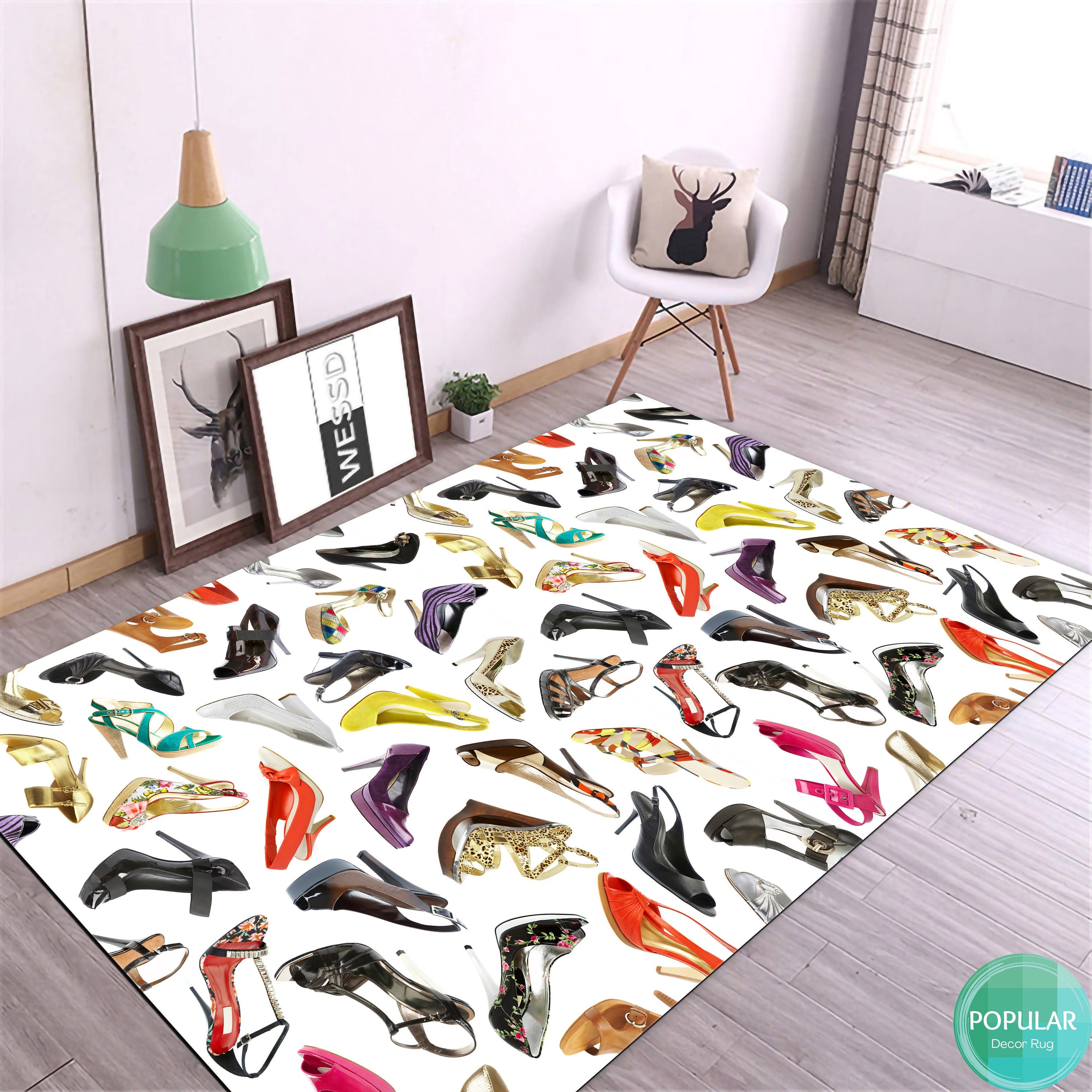 Sneakers Rug, Sneakers, Decor Rug, Custom Shoes Rug, Jupman, Shoes Mats, Fashion Street Rug, Cool Rug