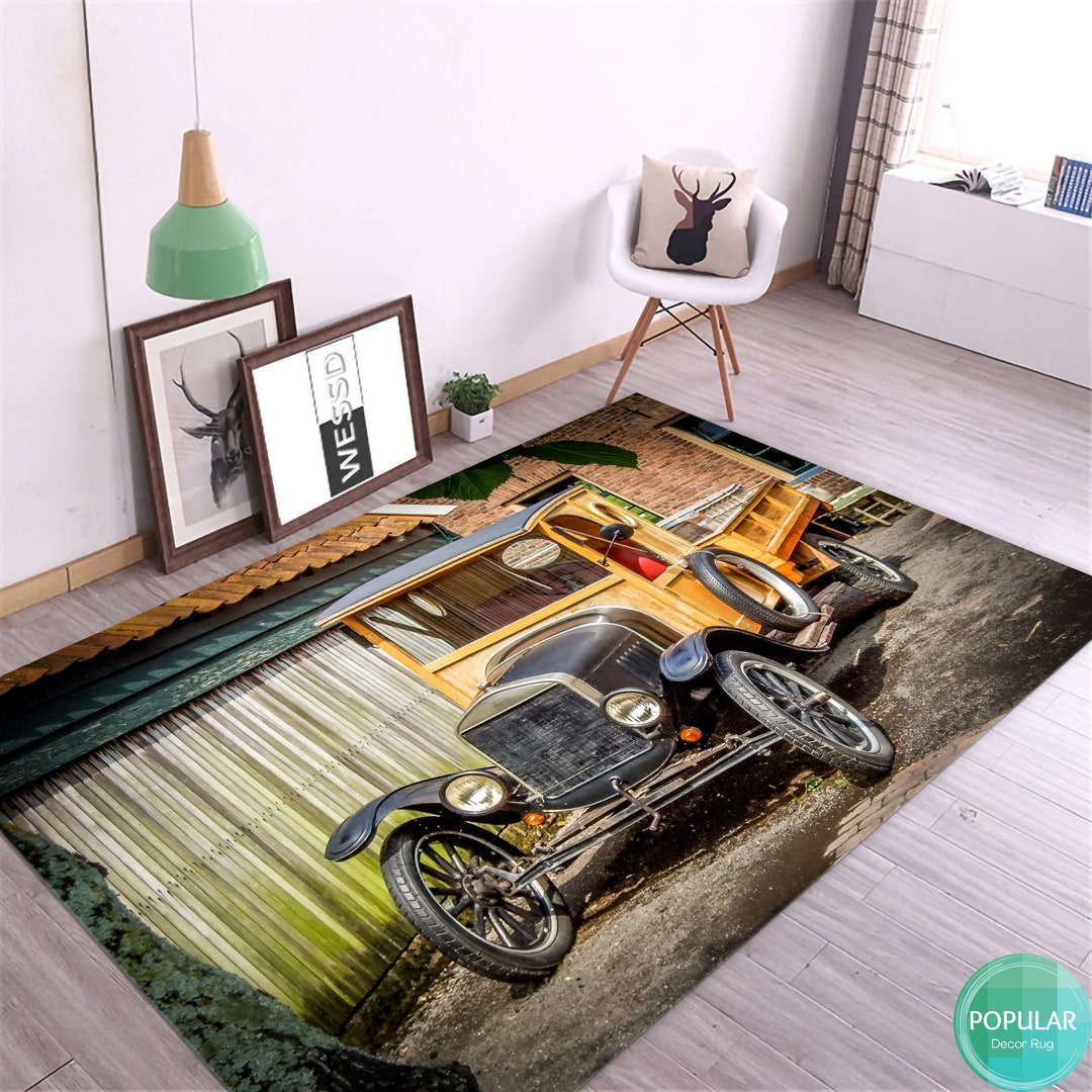 Classic Car, Old Art, Car Desginer, Antique Rug, Route Car Mat, Retro ...