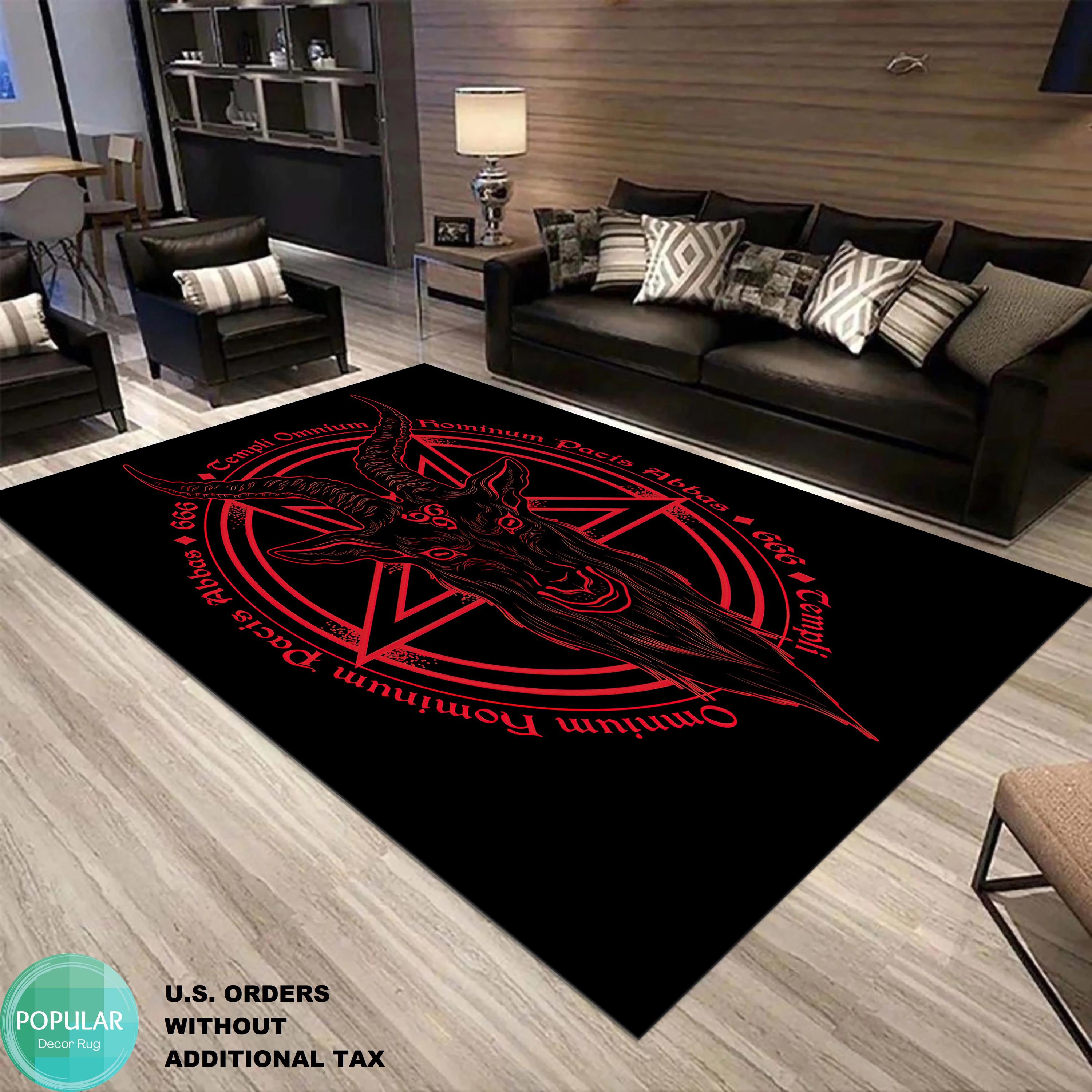 Pentagram Rug Design Pentagram Rug, Supernatural Devil's Trap Rug, Pentacle Symbol Rug ...