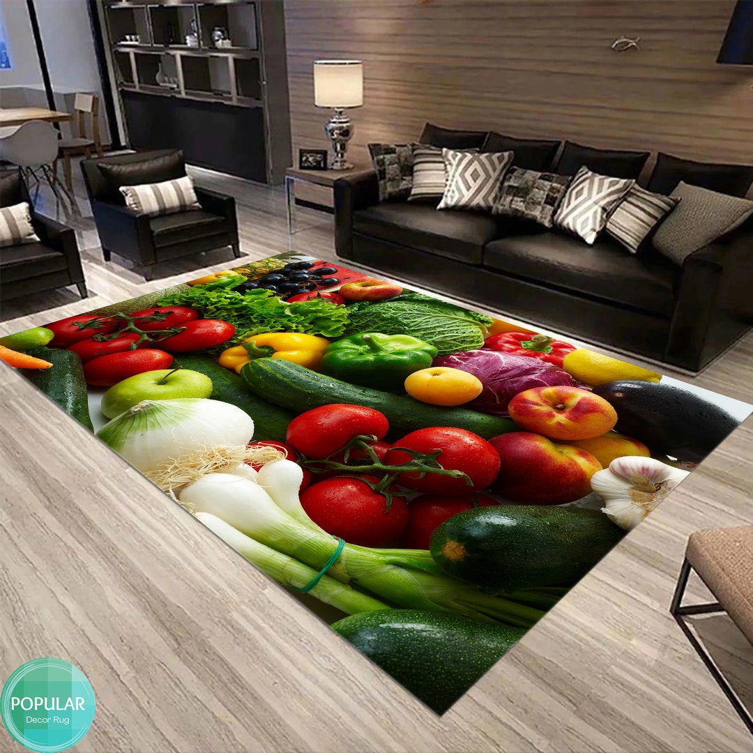 Food On Rug Kitchen Rug, Diningroom Carpet, Cooking Mat, Ground Runner, Floor Mat ...