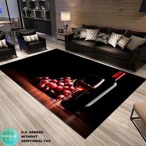 Cheers Carpet, Whiskey Glass, Champagne Rug, Alcohol Mat, Spirits Runner, Drink Art, Wine Rug, Beer Art, Aqua Vitae Gift, Drinking Room