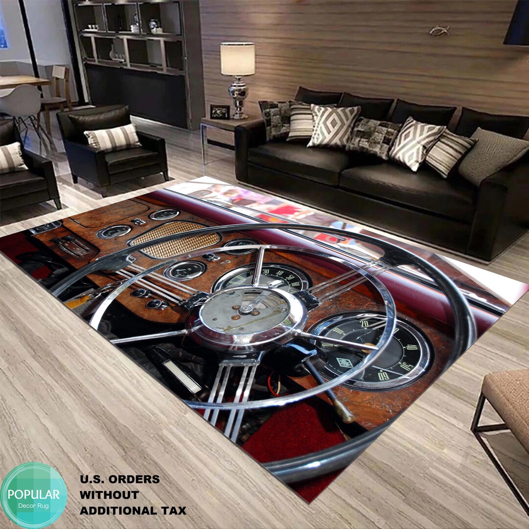 Antique Rug, Route Car Rug, Route Car Rectangle Rug, Livingroom Area ...