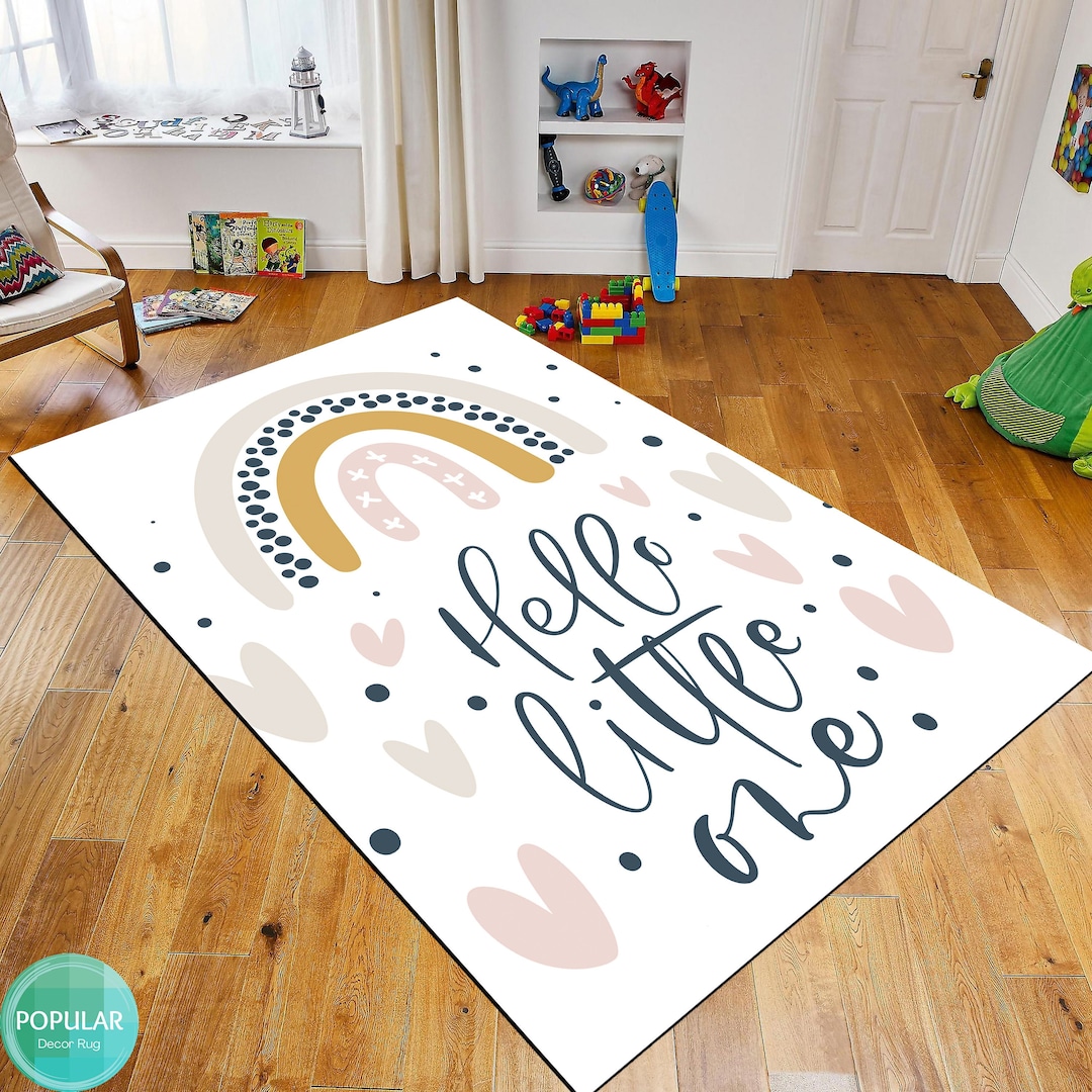 Dream Rug Rainbow Rug, Themed Rug, Sweet Dreams Rug, Nursery Rug, Kids Room Rug ...