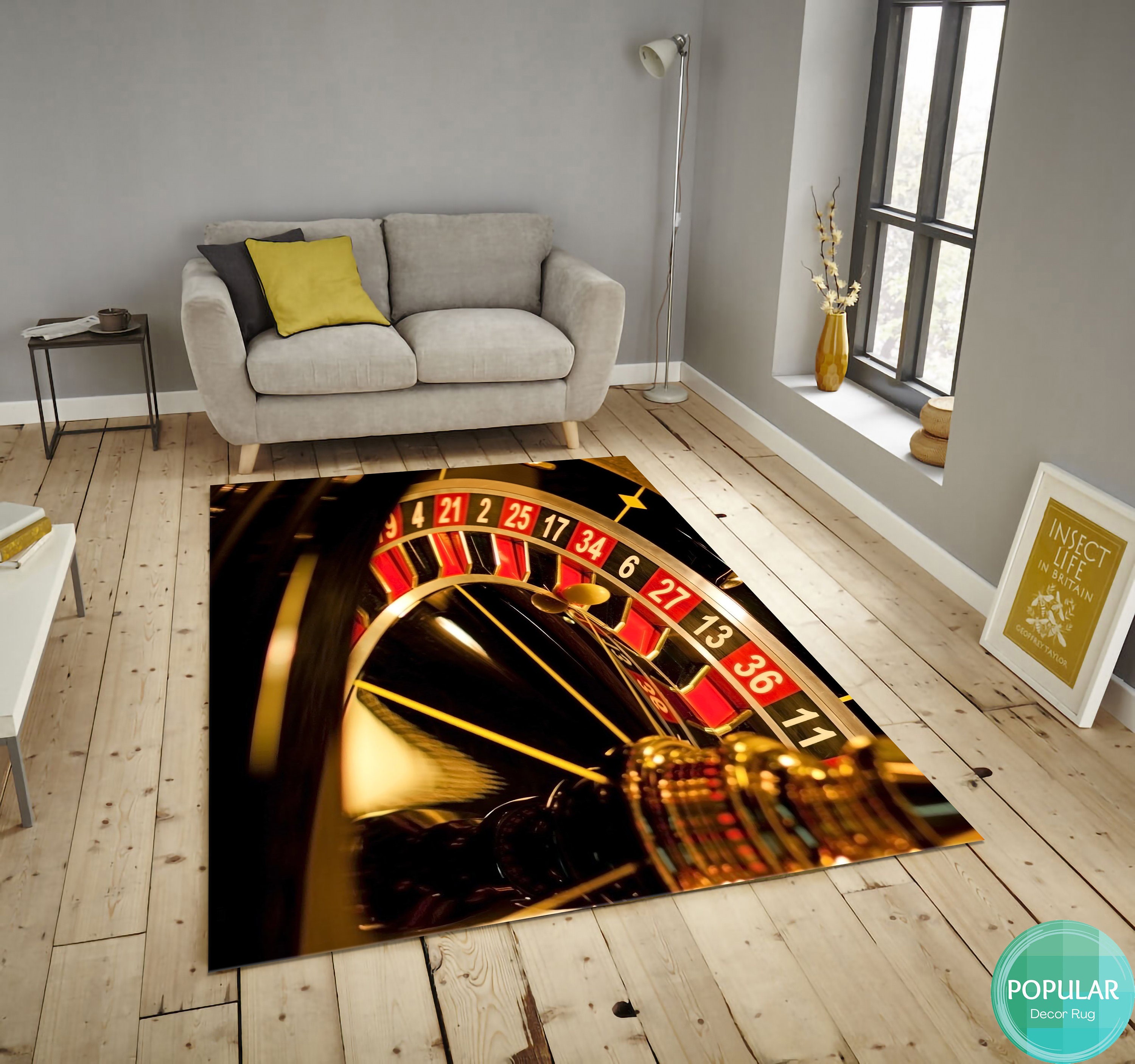 Playing Cards Symbol Rug, Poker Player Mat, Game Room Carpet, Casino ...