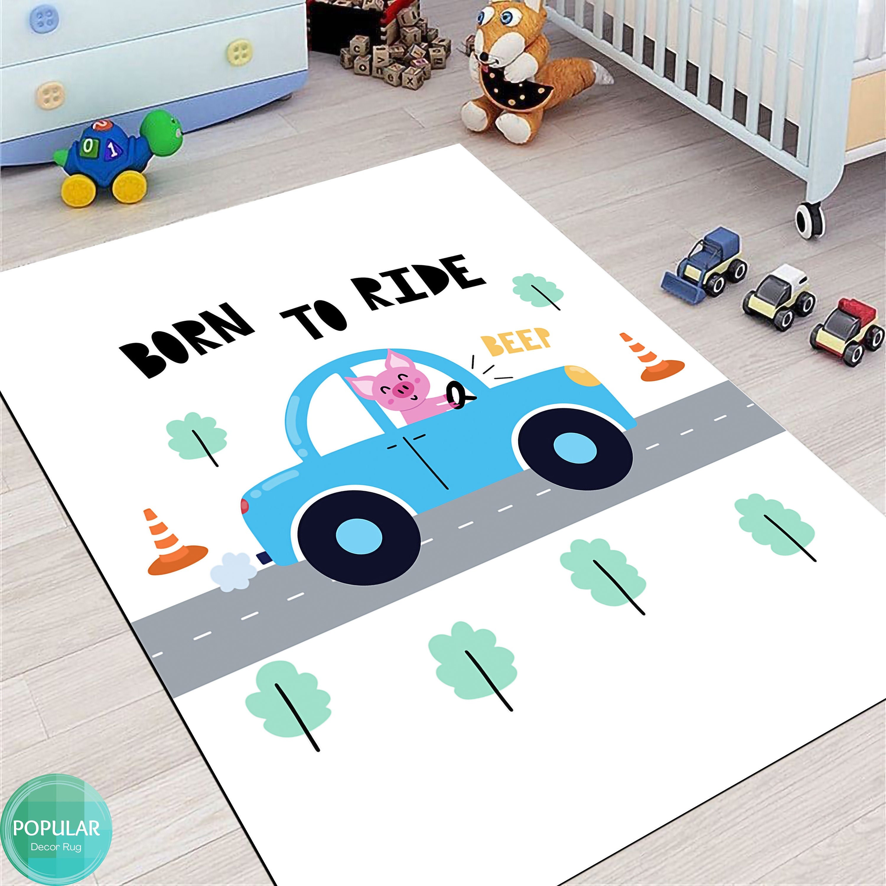Blue car rug deals