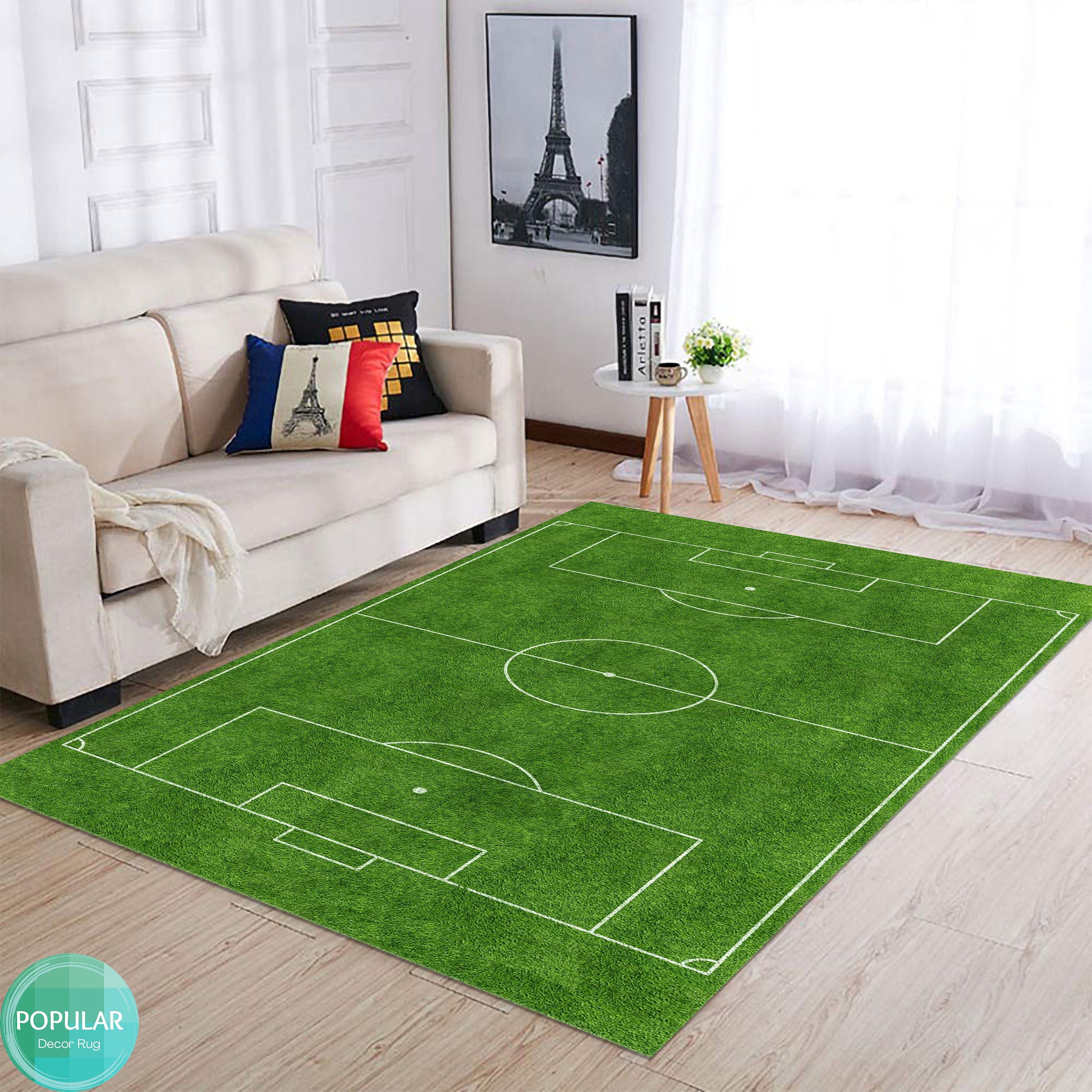 Discover Green Soccer Field, Football Field Gridiron, Sport Rug, Sport, Fan Clup Rug