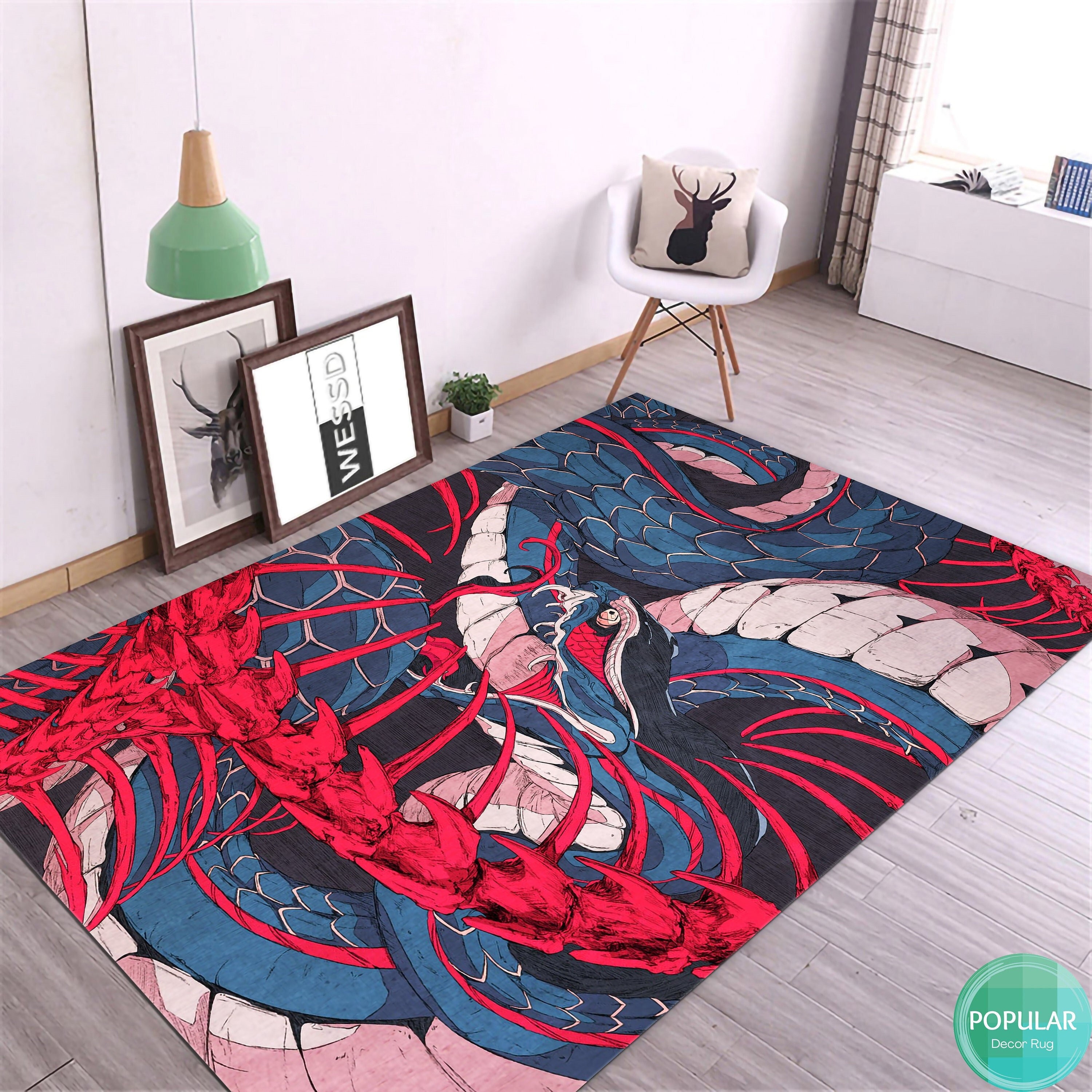 Dragon Mat, Draco Carpet, Wyvern Runner, Fantastic Rug