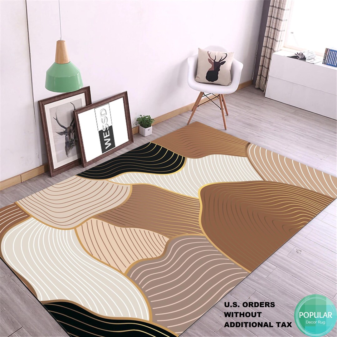 Modern, Abstract, Art, Prints, Style Abstract Rug, Door Mat, Wall Rug ...