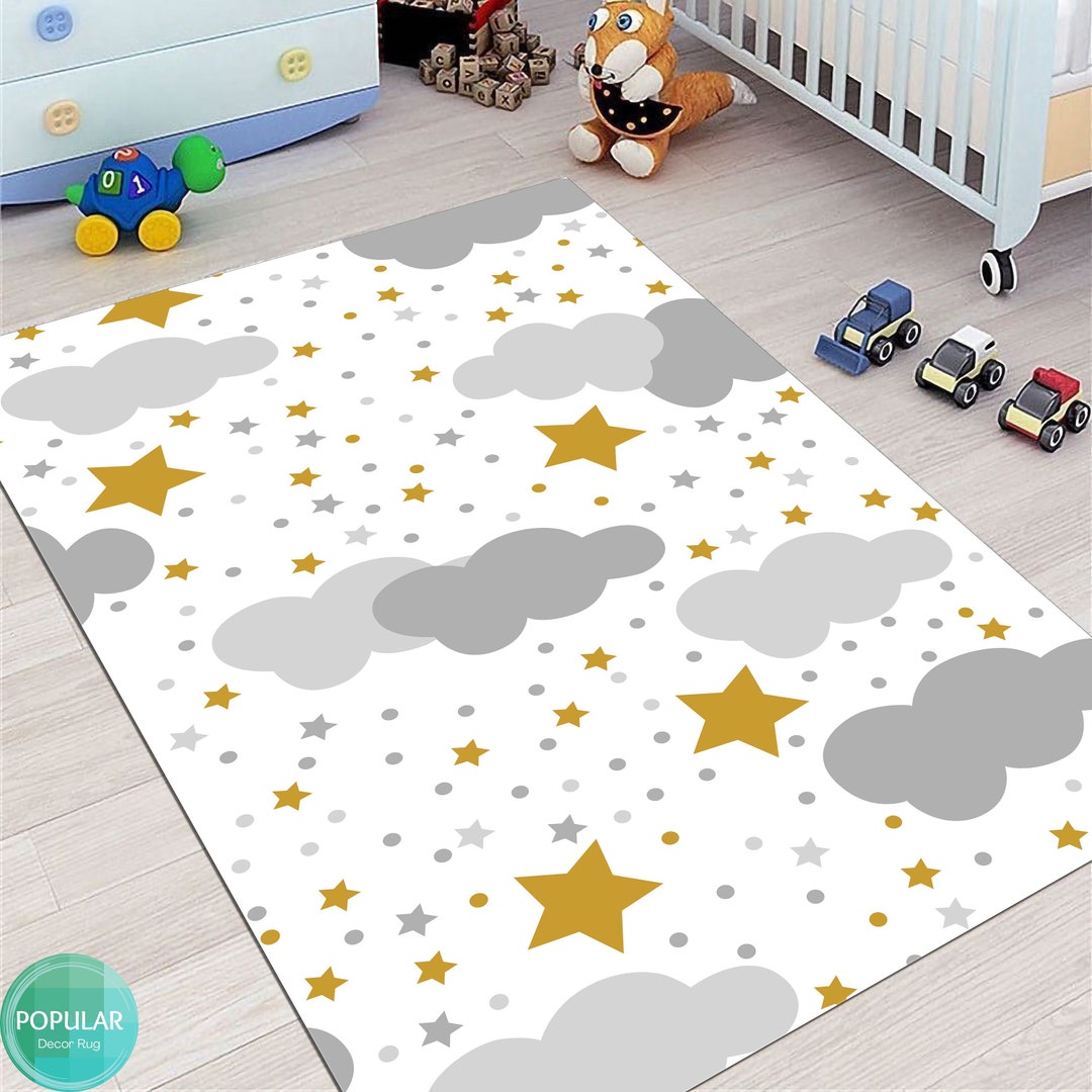Dream Rug Star Rug, Themed Rug, Sweet Dreams Rug, Nursery Rug, Kids Room Rug ...
