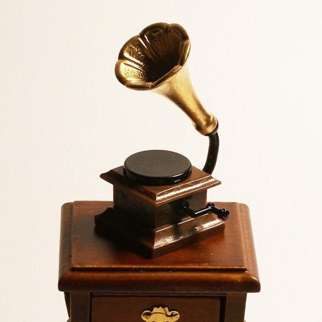 Dollhouse Miniatures 112 Scale Vinyl Record Player Miniature Etsy