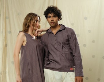 Matching Duos - Hand-Woven Hand-Spun Organic Matching Duo Outfits For His And Her