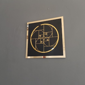 Golden Ratio Wooden Wall Art: Sacred Geometry Decor - Etsy