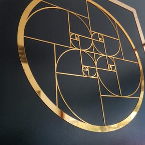 Golden Ratio Wooden Wall Art: Sacred Geometry Decor - Etsy
