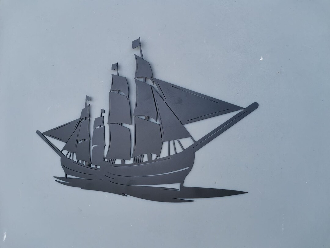 Nautical Ship Metal Wall Art Ship Metal Wall Decor Ship Etsy