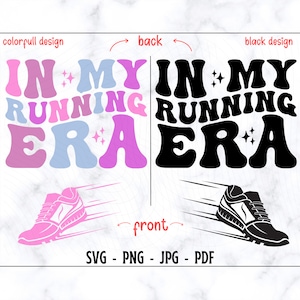 En mi era del running SVG-PNG, Svg de running, Svg de camiseta de running, Svg de corredor, Svg de maratón, Svg de día de partido, Svg de camiseta de atletismo, Svg de corredor retro