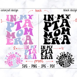 In My Pta Mom Era SVG-PNG, In My Pta Era Svg, Mom Svg, Mom Shirt Svg, Parent Teacher Assocition Svg, Back To School Svg, Teacher Svg, Mama