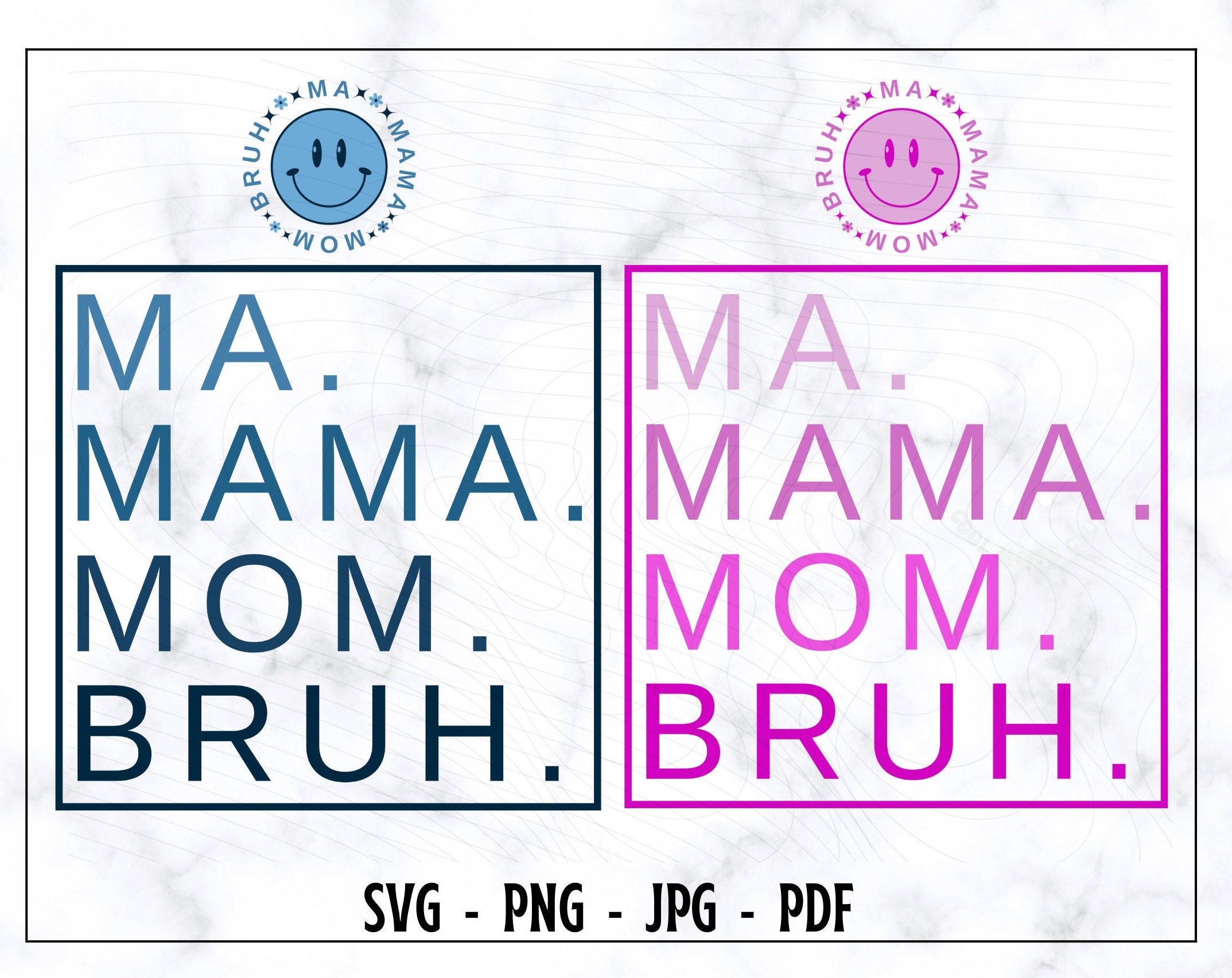 Mama Mommy Mom Bruh Engraved Tumblers - LemonsAreBlue