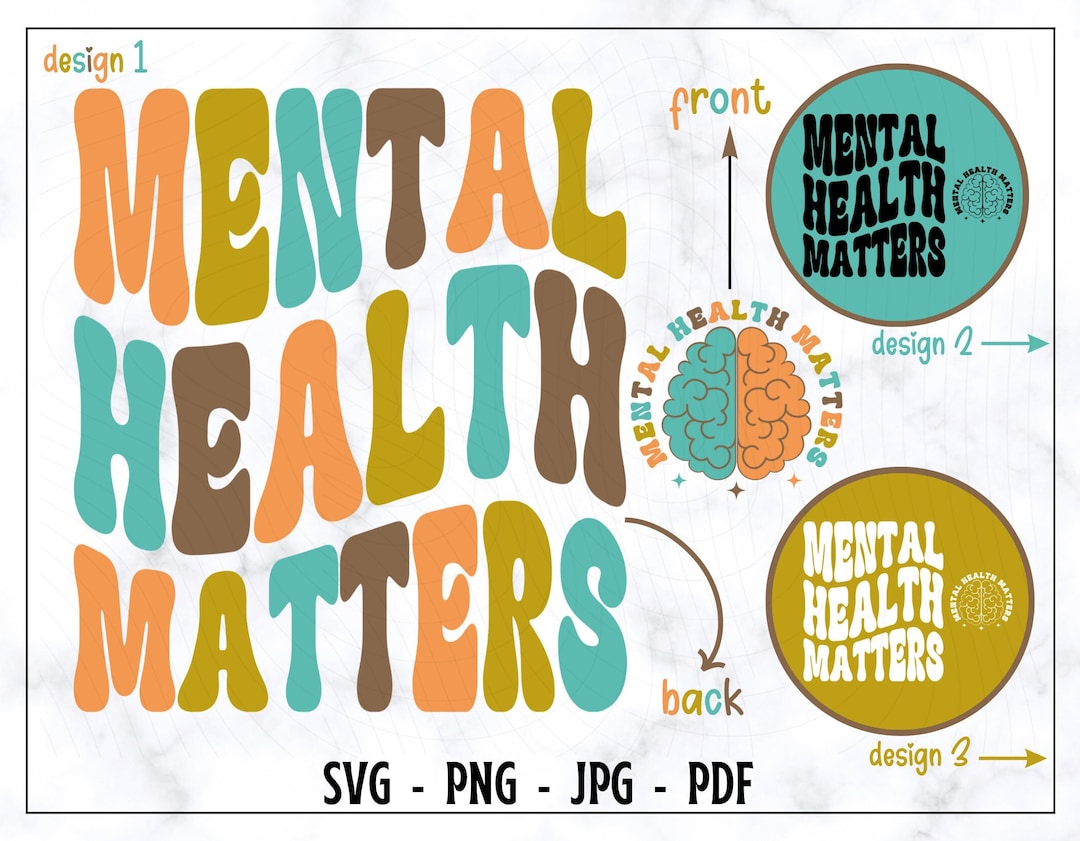 Mental Health Matters SVG, Mental Health Matters PNG, Mental Health