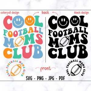 Cooler Fußball Moms Club SVG-PNG, Fußball Mama SVG, Fußball Mama Shirt, Fußball Mama dafür, Fußballliebhaber SVG, Fußball Mama Leben Design