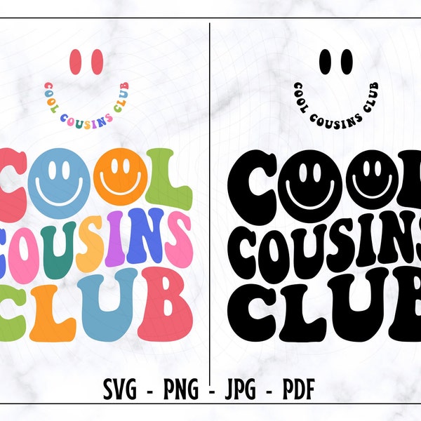 Coole Cousns Club SVG, Coole Cousns Club PNG, Cousns SVG, Cousn Shirt svg, lustige Cousn Shirt svg, Trendy Cousn Shirt svg