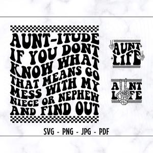 Tante-İtude SVG, Tante Höhe PNG, Tante SVG, Tante Shirt Sofort, One Loved Aunt Motiv, Trendige Tante Illustration, Lustige Tante Illustration, Tante Leben, Digital Cut File