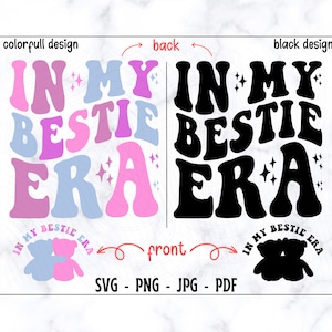 Na Era da Minha Melhor Amiga SVG, Era da Melhor Amiga SVG, Camiseta da Melhor Amiga SVG, Melhores Amigas SVG, Clube das Melhores Amigas SVG, Melhor Amiga Retrô SVG, Camiseta da Moda SVG