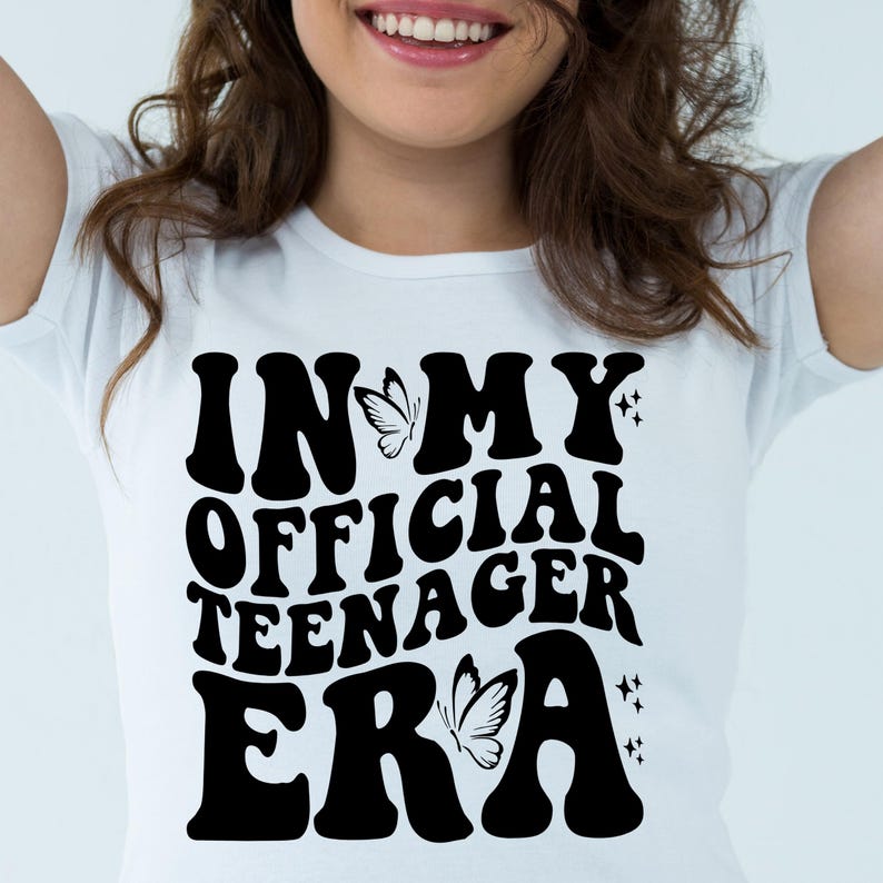 In My Official Teenager Era SVG, Official Teenager SVG, Birtday Girl ...
