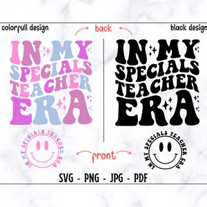 En mi era de maestro especial SVG-PNG, maestro especial svg, maestro svg, camisa de maestro svg, maestro retro svg, era de maestro svg, vida de maestro