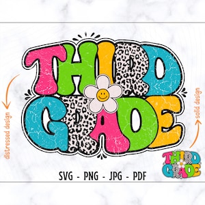 Third Grade SVG-PNG, Third Grade Shirt Svg, 3rd Grade Svg, Third Grade Vibes Shirt Svg, Back To School Svg, First Day Of School Svg, Teacher