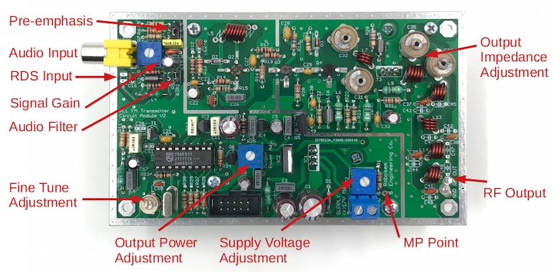 PLL Fm Transmitter Circuit Module 7W 87.5-108 Mhz for Fm Broadcasting Station Adjustable Frequency 7 Watt VHF Radio Band RF Amplifier image 8