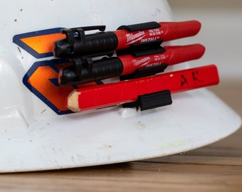 Custom Hardhat Pencil and Milwaukee Inkzall Marker holder