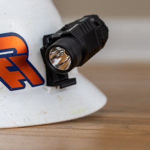 Adjustable Picatinny Rail Hardhat Side Clip (Flashlight/GoPro)