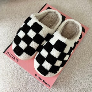 Checkered Slipper Etsy UK