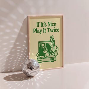 Retro Turntable Poster: Funky Vinyl Record Player Art (Digital Download) image 5
