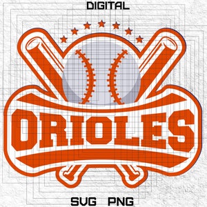Orioles Baseball Svg